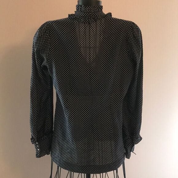 Joie California Blouse With Ruffle Neckline - Sz M - Picture 6 of 8
